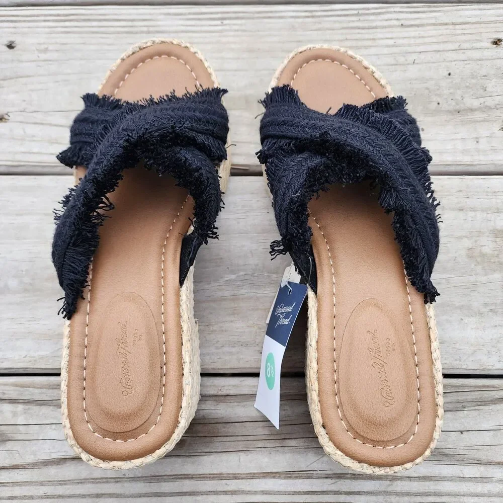 Universal Thread Shoes Womens Size 8.5 Sally Espadrille Slip On Memory Foam Comf
